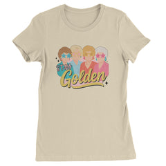 Stay Golden Girls Retro Womens T-shirt Ivory