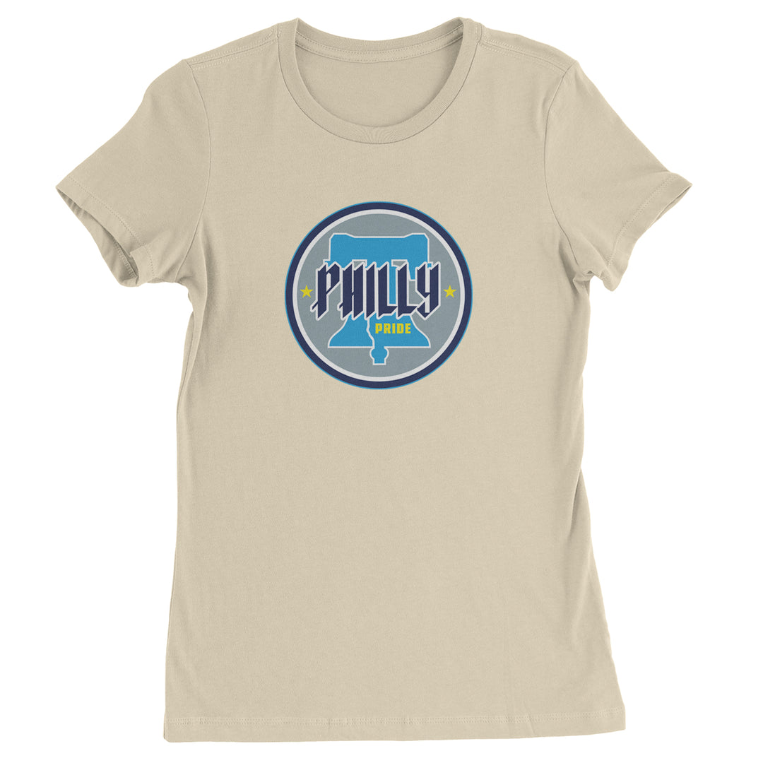 Philly Pride Liberty Bell Womens T-shirt Ivory