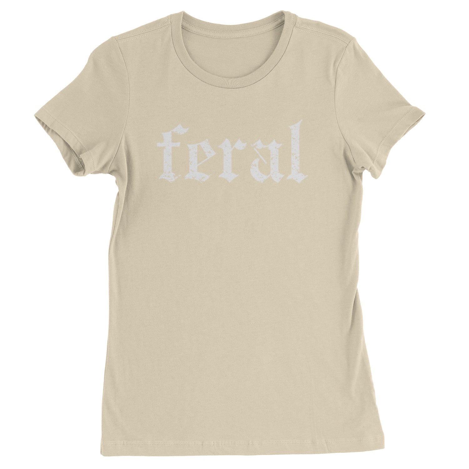 Feral Club Rat Festival Rave EDM Womens T-shirt Ivory