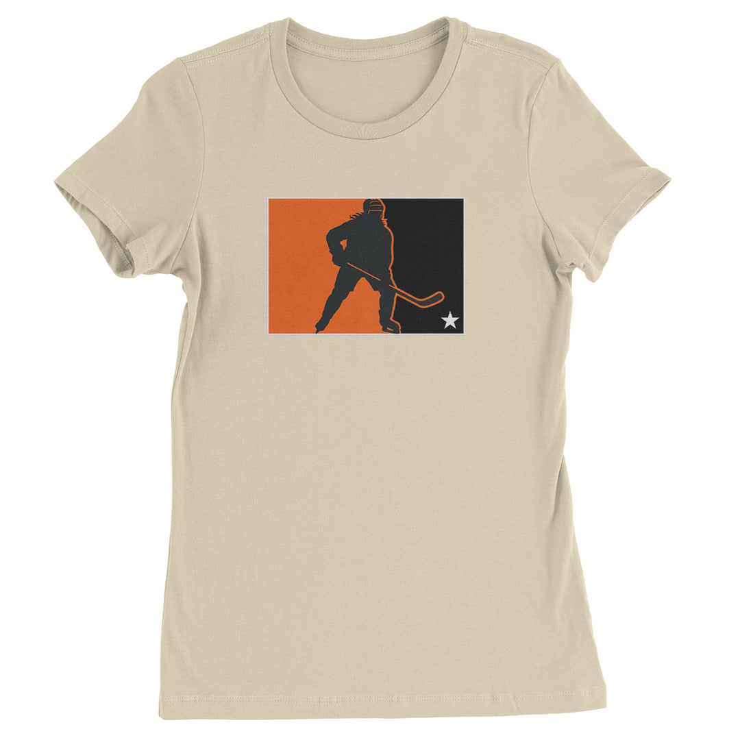 Hockey Enforcer Retro Vintage Womens T-shirt Ivory