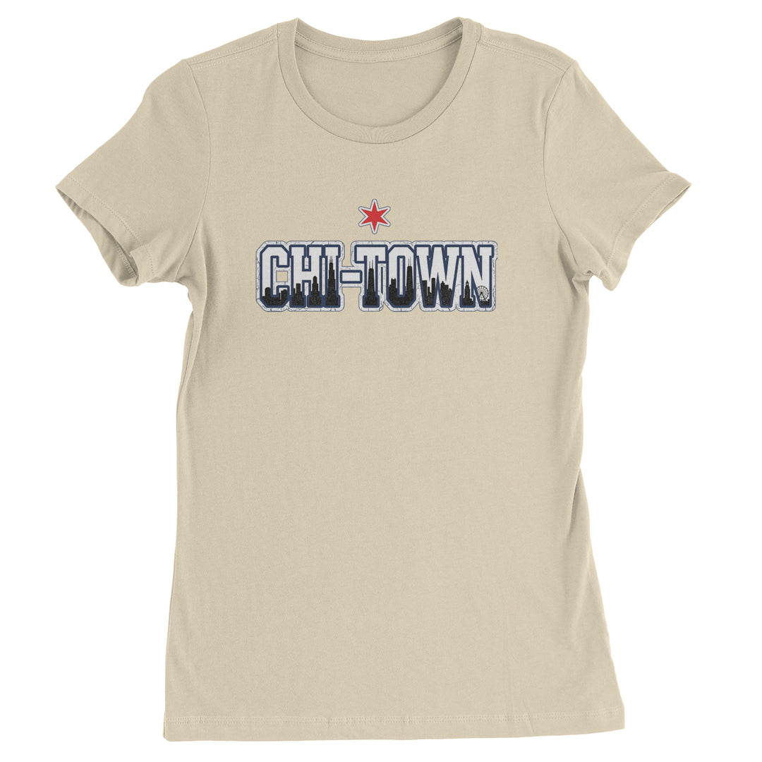 Chicago Chi-Town City Pride Womens T-shirt Ivory