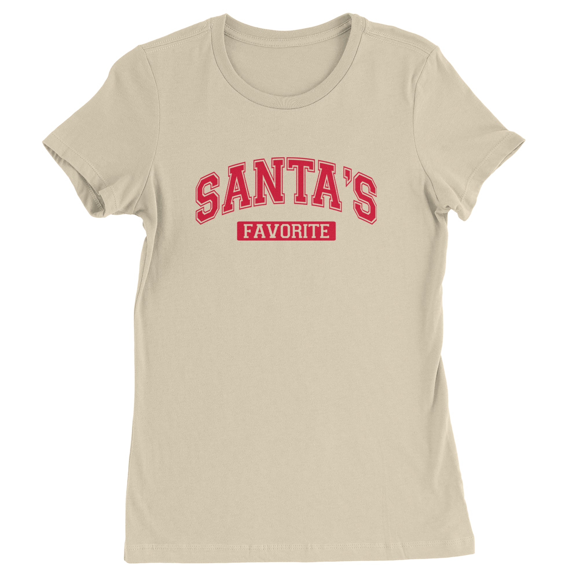 Santa's Favorite Womens T-shirt Ivory