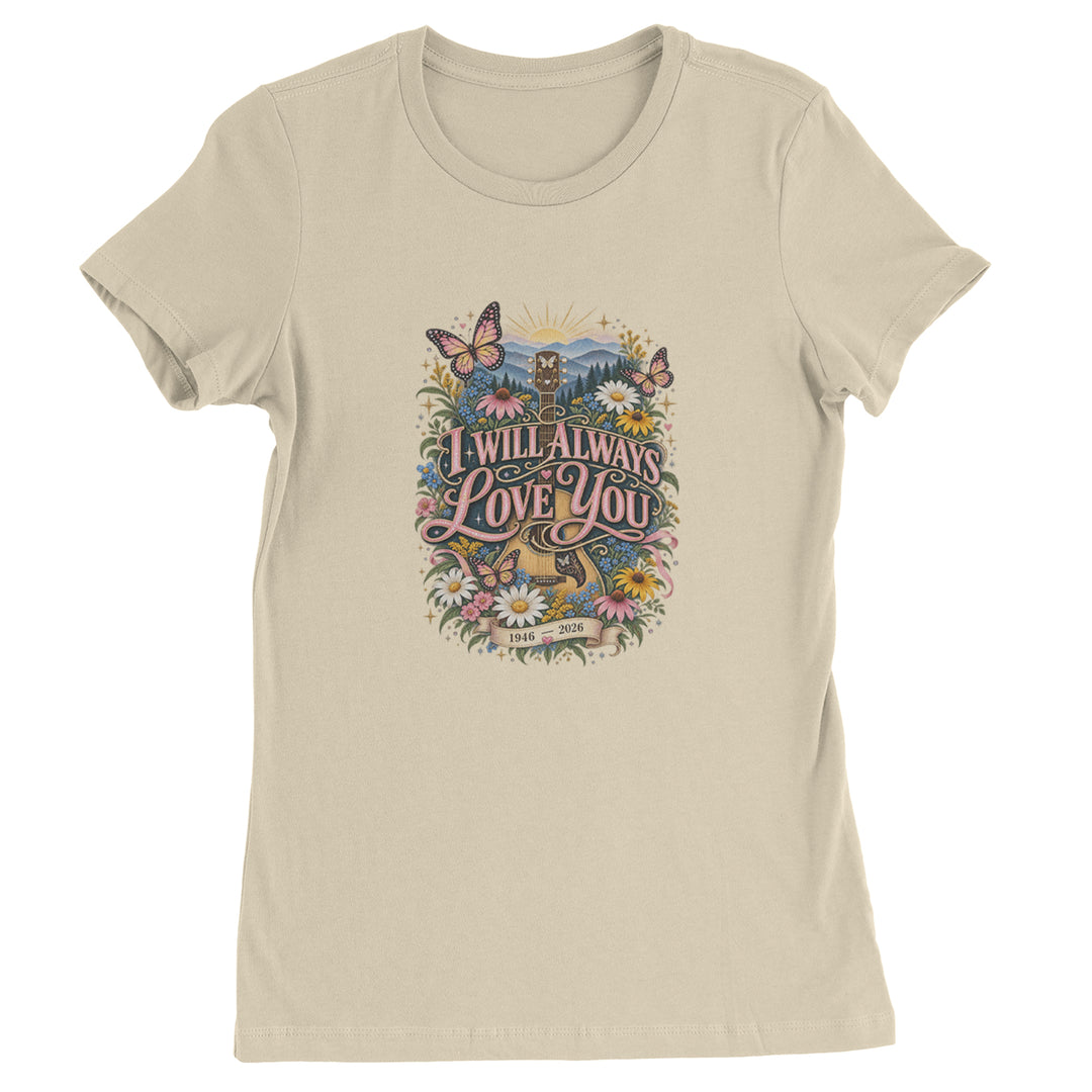 I Will Always Love You Dolly Womens T-shirt Ivory