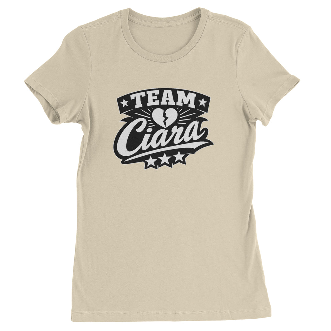 Team Ciara Scamanda Broken Heart Womens T-shirt Ivory