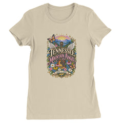 Tennessee Mountain Angel Wings Dolly Womens T-shirt Ivory