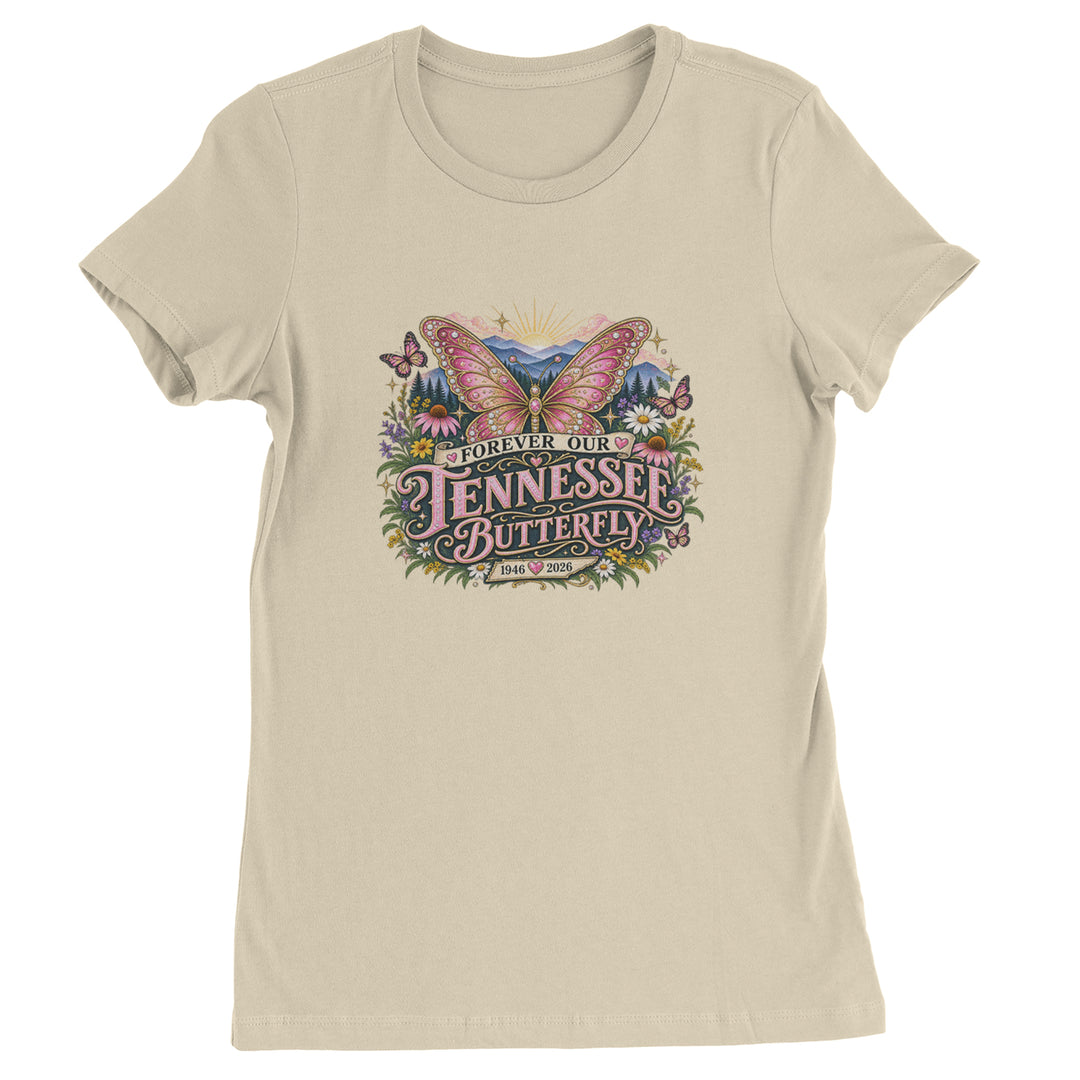 Forever Our Tennessee Butterfly Dolly Womens T-shirt Ivory