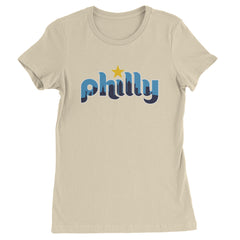 Skyline Philly Philadelphia Womens T-shirt Ivory