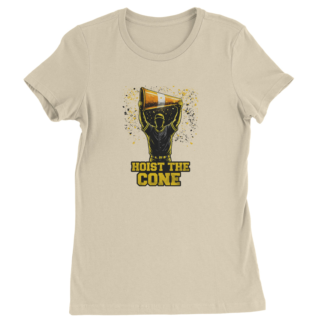 Hoist The Cone Pittsburgh Pride Womens T-shirt Ivory