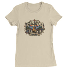 Tennessee Legend Country Music Dolly Womens T-shirt Ivory