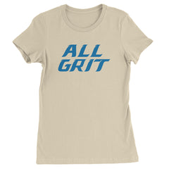 All Grit Detroit Football Womens T-shirt Ivory