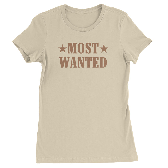 Most Wanted Cowboy  Womens T-shirt