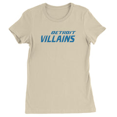 Detroit Villains Grit Football Womens T-shirt Ivory