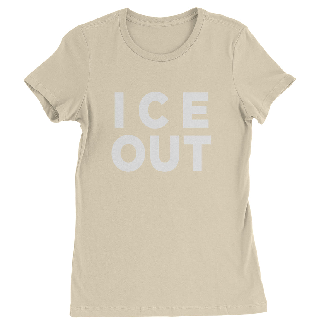 Ice Out Protest Womens T-shirt Ivory