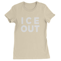 Ice Out Protest Womens T-shirt Ivory