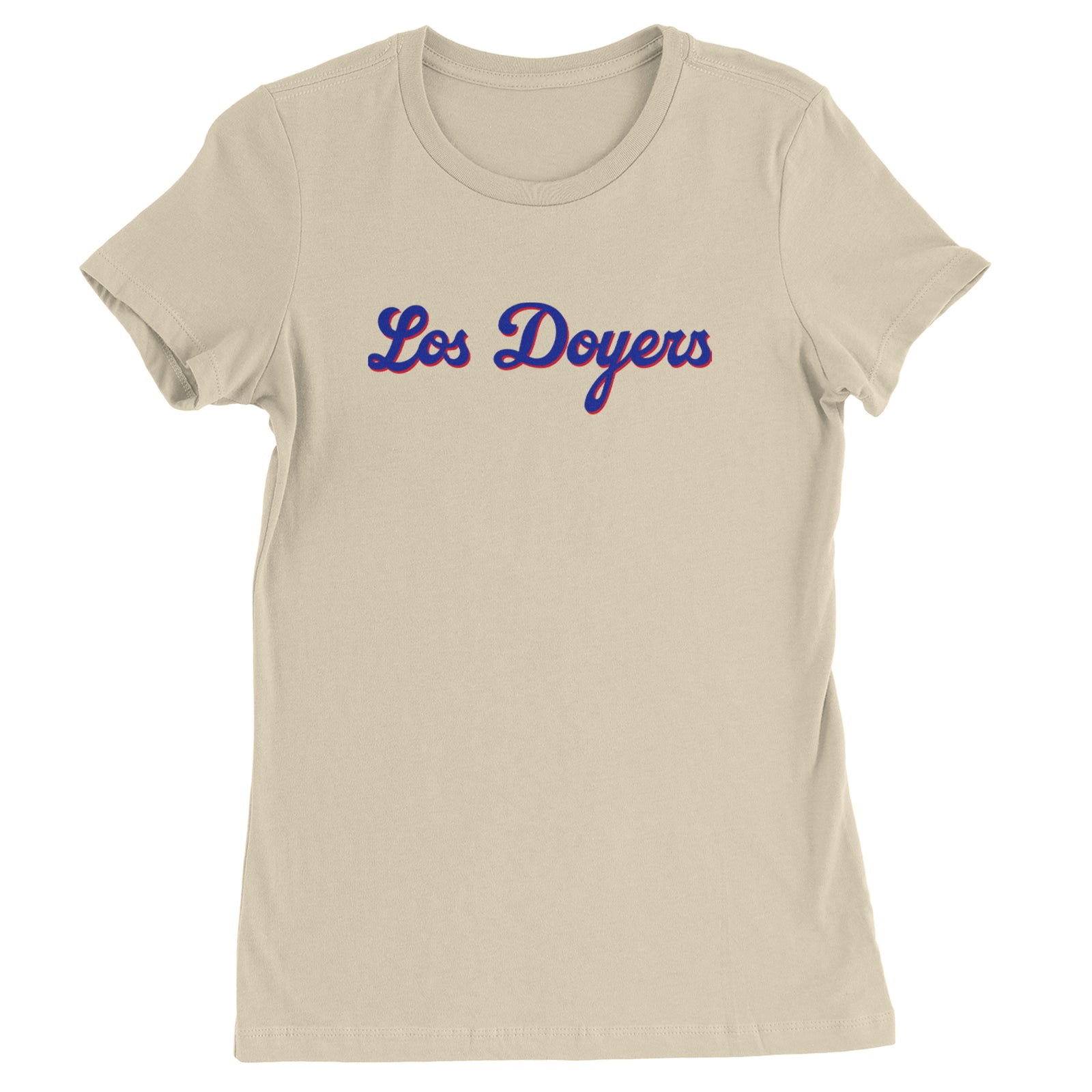 Los Doyers LA Baseball Womens T-shirt Ivory