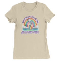 Undiagnosed But Something Is Definitely Wrong Womens T-shirt Ivory
