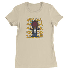 MUSTARD! Not Like Us Tv Off graphic on Women's Heavyweight Cotton T-Shirt in Ivory