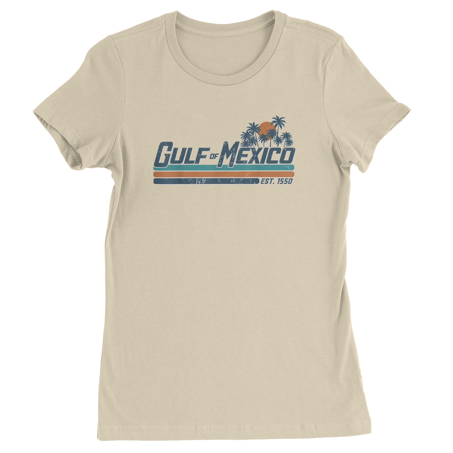 Gulf Of Mexico Established Year 1550 Womens T-shirt Ivory