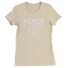 Percy Son Of Poseidon Sea God Womens T-shirt Ivory