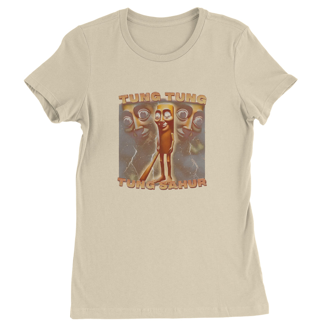 Tung Tung Tung Sahur Enforcer Womens T-shirt Ivory