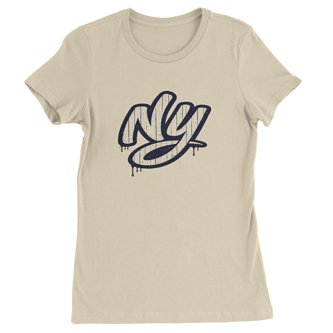 NYC New York City Grunge Street Womens T-shirt Ivory