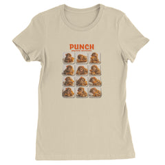 Punch Play Hard Love Harder Womens T-shirt Ivory