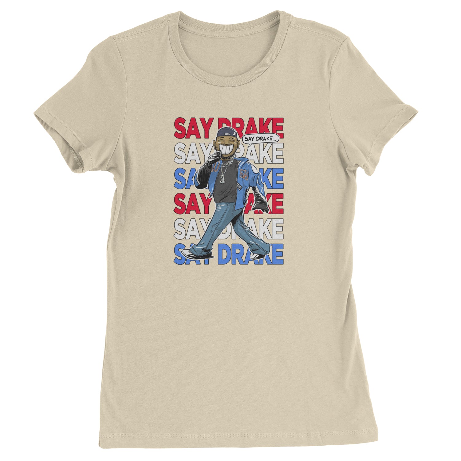 Say Drake Smiling Meme Mustard Womens T-shirt Ivory