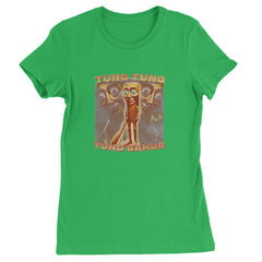 Tung Tung Tung Sahur Enforcer Womens T-shirt Kelly Green