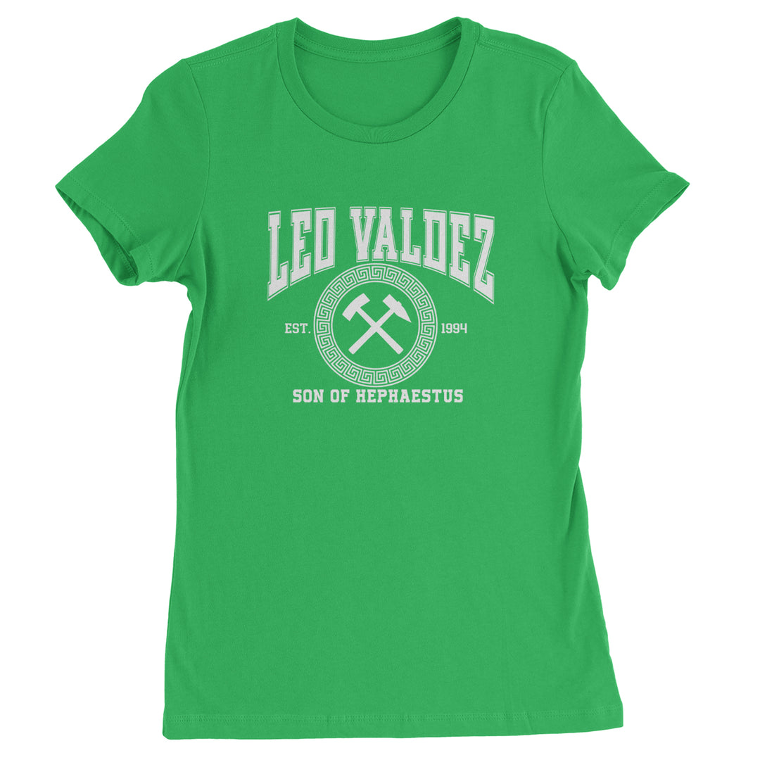 Leo Valdez Son of Hephaestus Forge Master Womens T-shirt Kelly Green