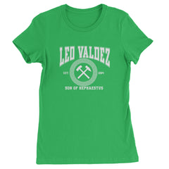Leo Valdez Son of Hephaestus Forge Master Womens T-shirt Kelly Green