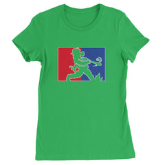 Batter Up Philly Baseball Phan Womens T-shirt Kelly Green