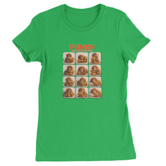Punch Play Hard Love Harder Womens T-shirt Kelly Green