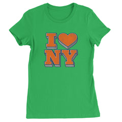 New York City Pride Heart Womens T-shirt Kelly Green