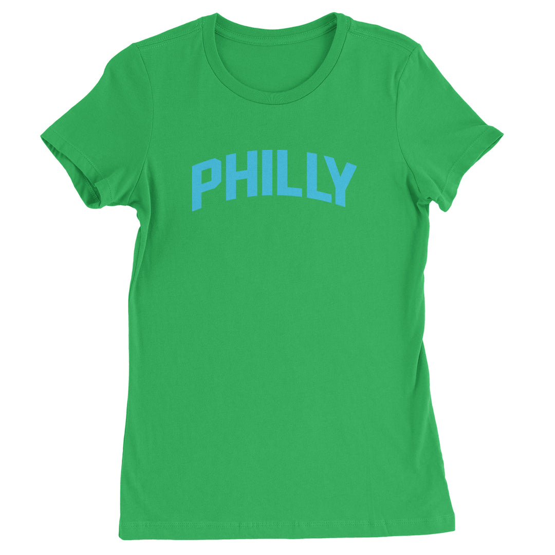 Philly Philadelphia Pride graphic on Women's Heavyweight Cotton T-Shirt in Kelly Green