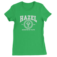 Hazel Daughter of Pluto Roman Gold Womens T-shirt Kelly Green