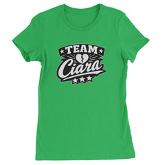 Team Ciara Scamanda Broken Heart Womens T-shirt Kelly Green