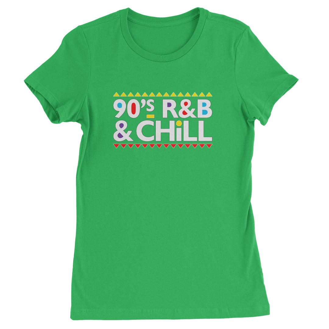 90s R&B and Chill Retro Throwback Womens T-shirt Kelly Green
