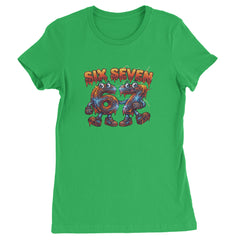 67 Lava Lightning Six Seven Meme Womens T-shirt Kelly Green