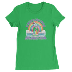 Undiagnosed But Something Is Definitely Wrong Womens T-shirt Kelly Green