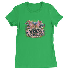 Forever Our Tennessee Butterfly Dolly Womens T-shirt Kelly Green