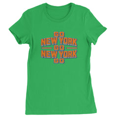 Go New York Go Basketball Womens T-shirt Kelly Green