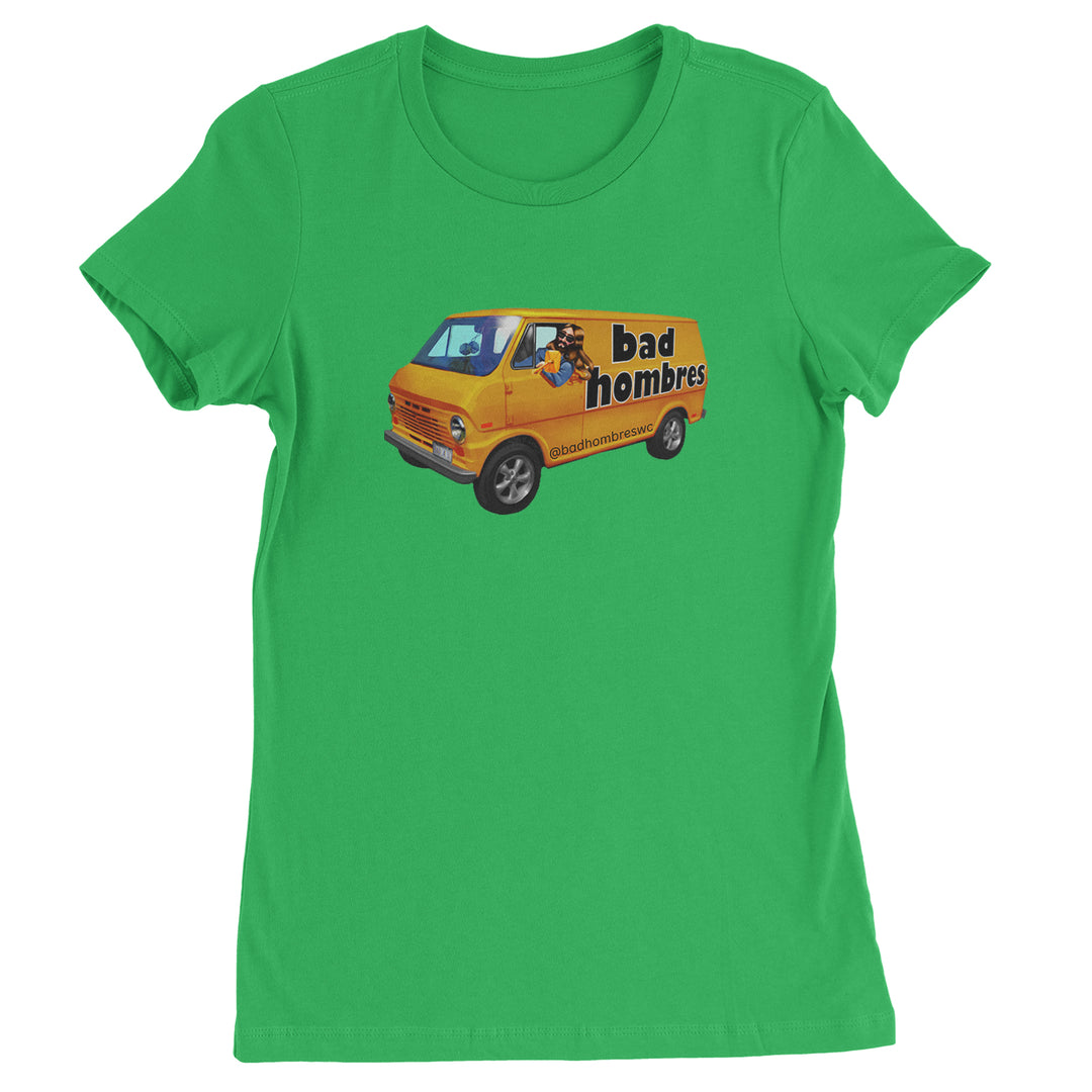 Bad Hombres Van West Chester Band Womens T-shirt Kelly Green