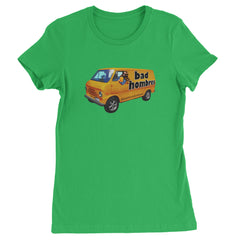 Bad Hombres Van West Chester Band Womens T-shirt Kelly Green