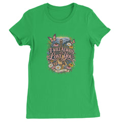 I Will Always Love You Dolly Womens T-shirt Kelly Green