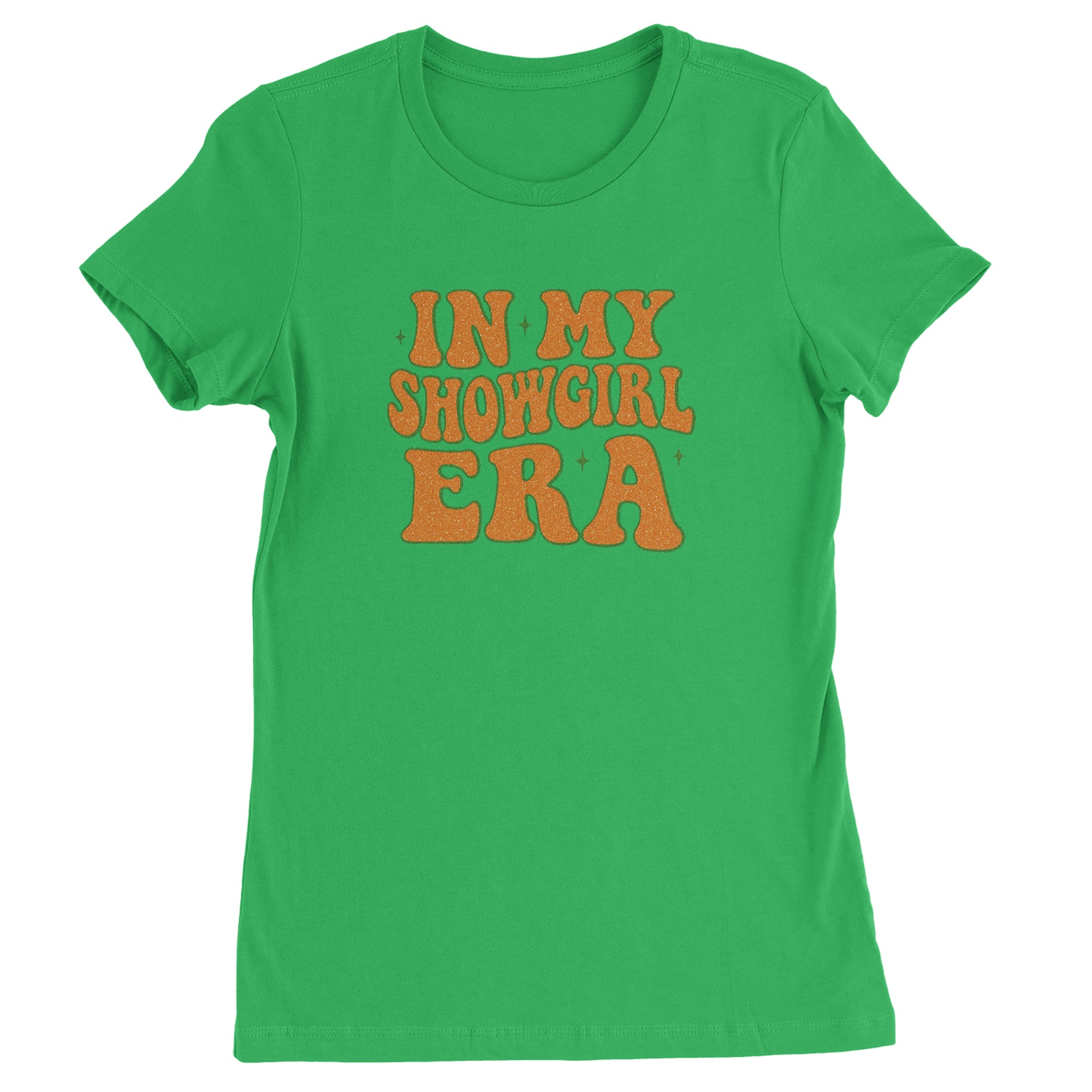 In My Showgirl Era Retro Womens T-shirt Kelly Green