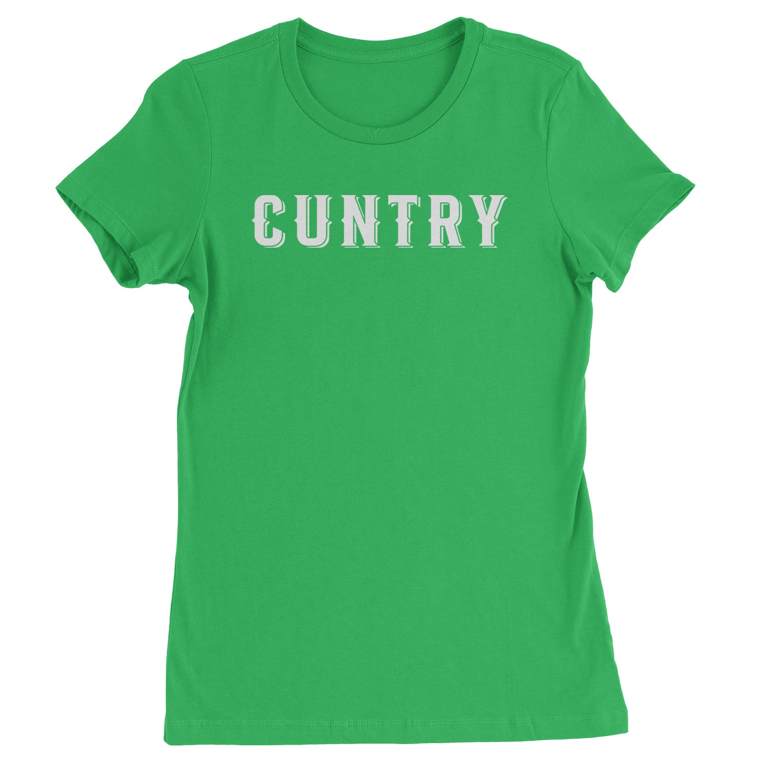 Cuntry Been Country Cowboy Womens T-shirt Kelly Green