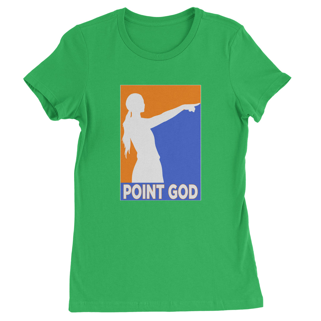 Point God Cunningham Basketball Pointing Meme  Womens T-shirt Kelly Green