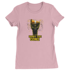 Hoist The Cone Pittsburgh Pride Womens T-shirt Light Pink