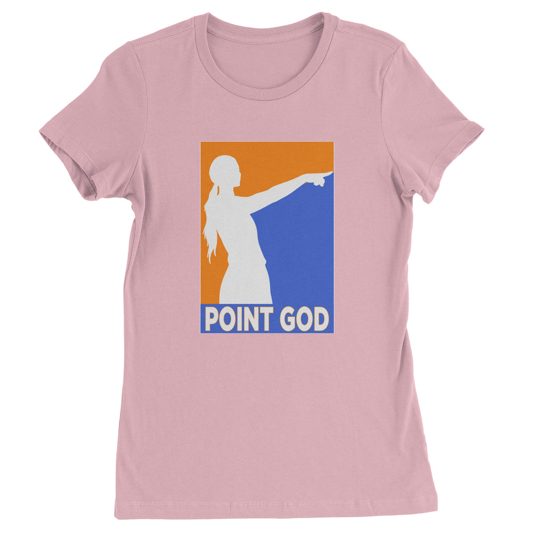 Point God Cunningham Basketball Pointing Meme  Womens T-shirt Light Pink