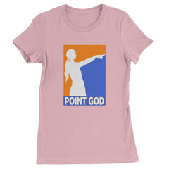 Point God Cunningham Basketball Pointing Meme  Womens T-shirt Light Pink